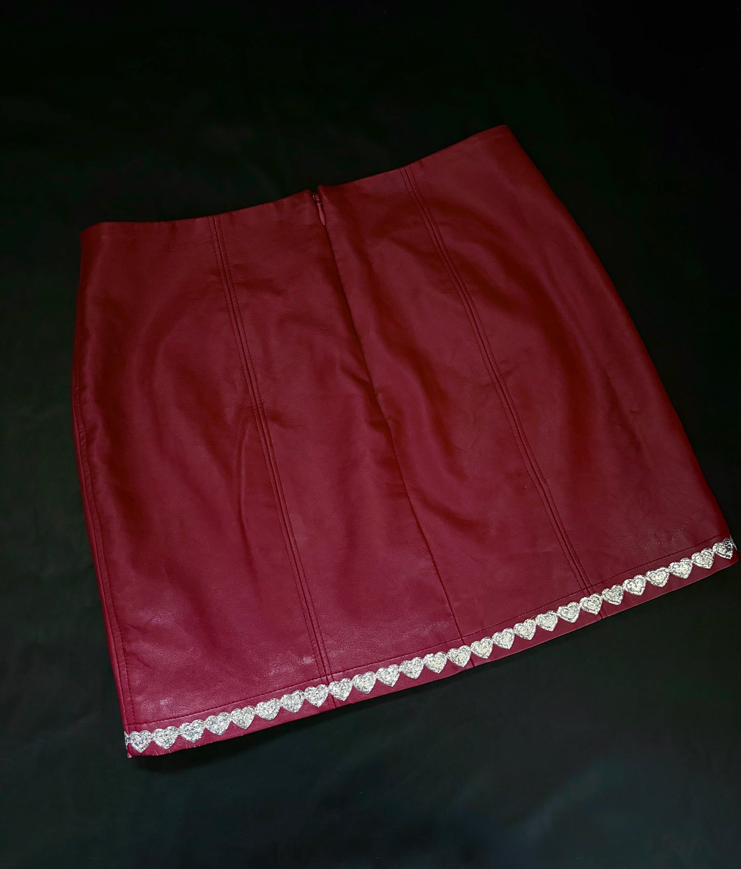 Love Me PVC lightly distressed Skirt