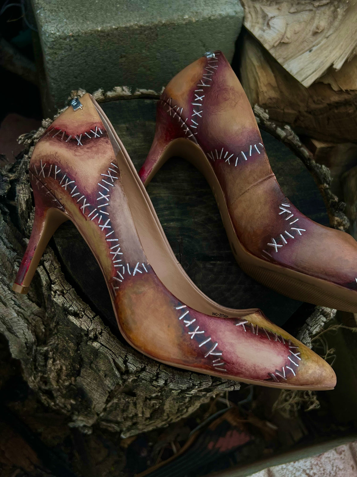 Leather Face Heels 7.5