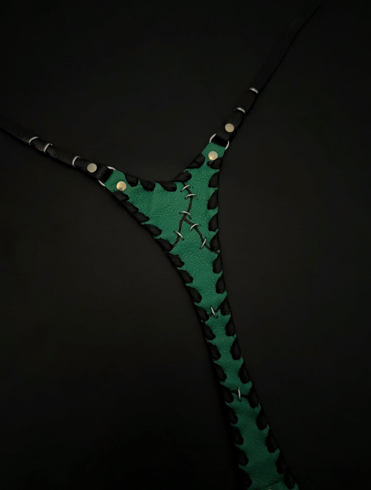 Frankenstein Micro Leather Thong