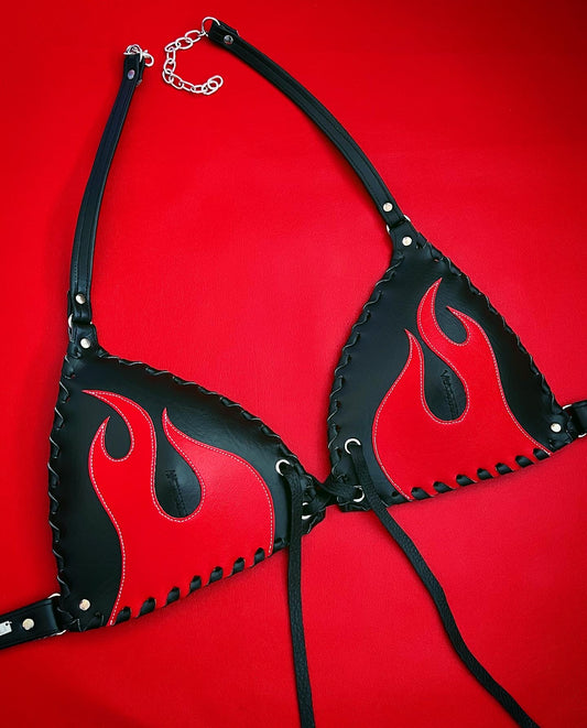 Hwy to Hell Flame Bralette