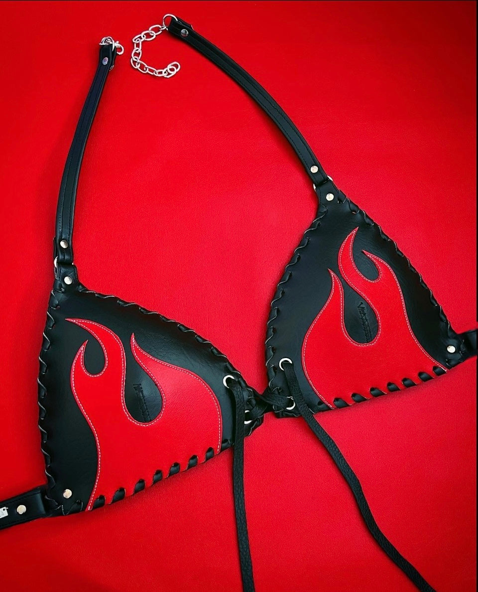 Hwy to Hell Flame Bralette