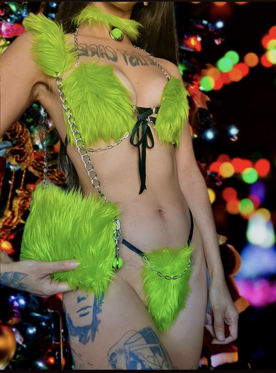 Grinchmas Faux Fur Set