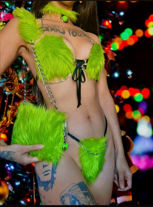 Grinchmas Faux Fur Set