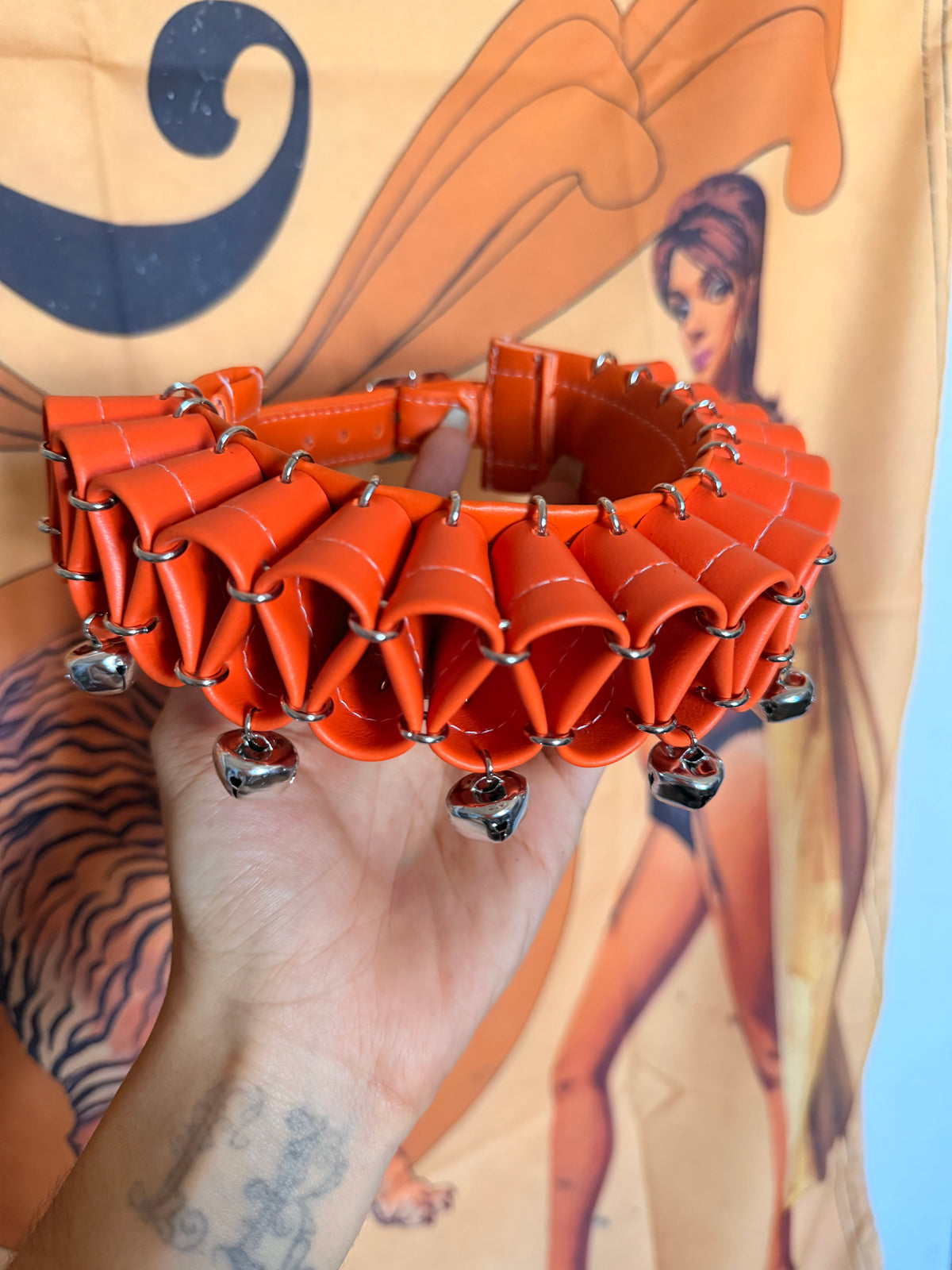Orange Clown Collar