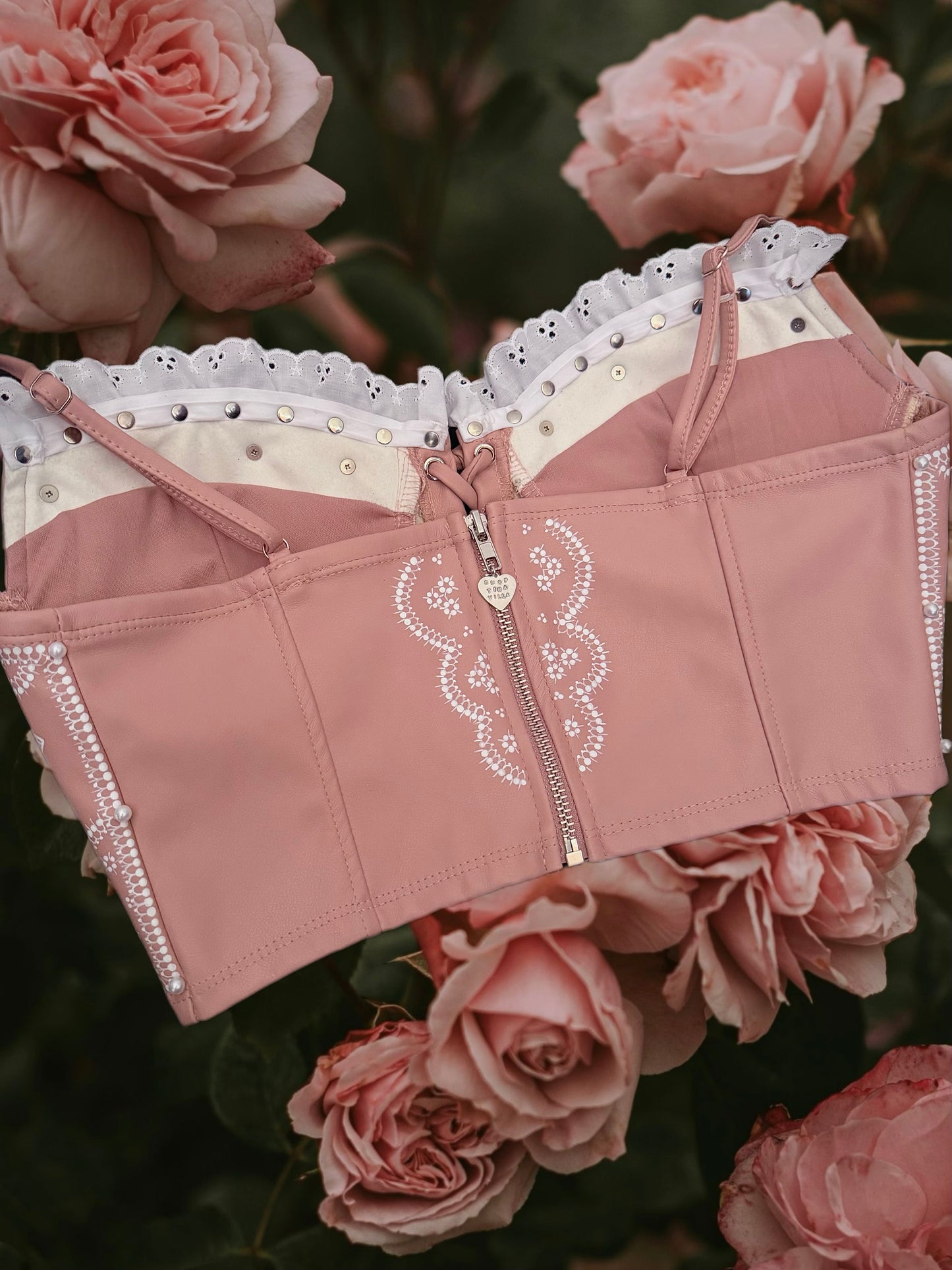 Hand Painted Corset Top S