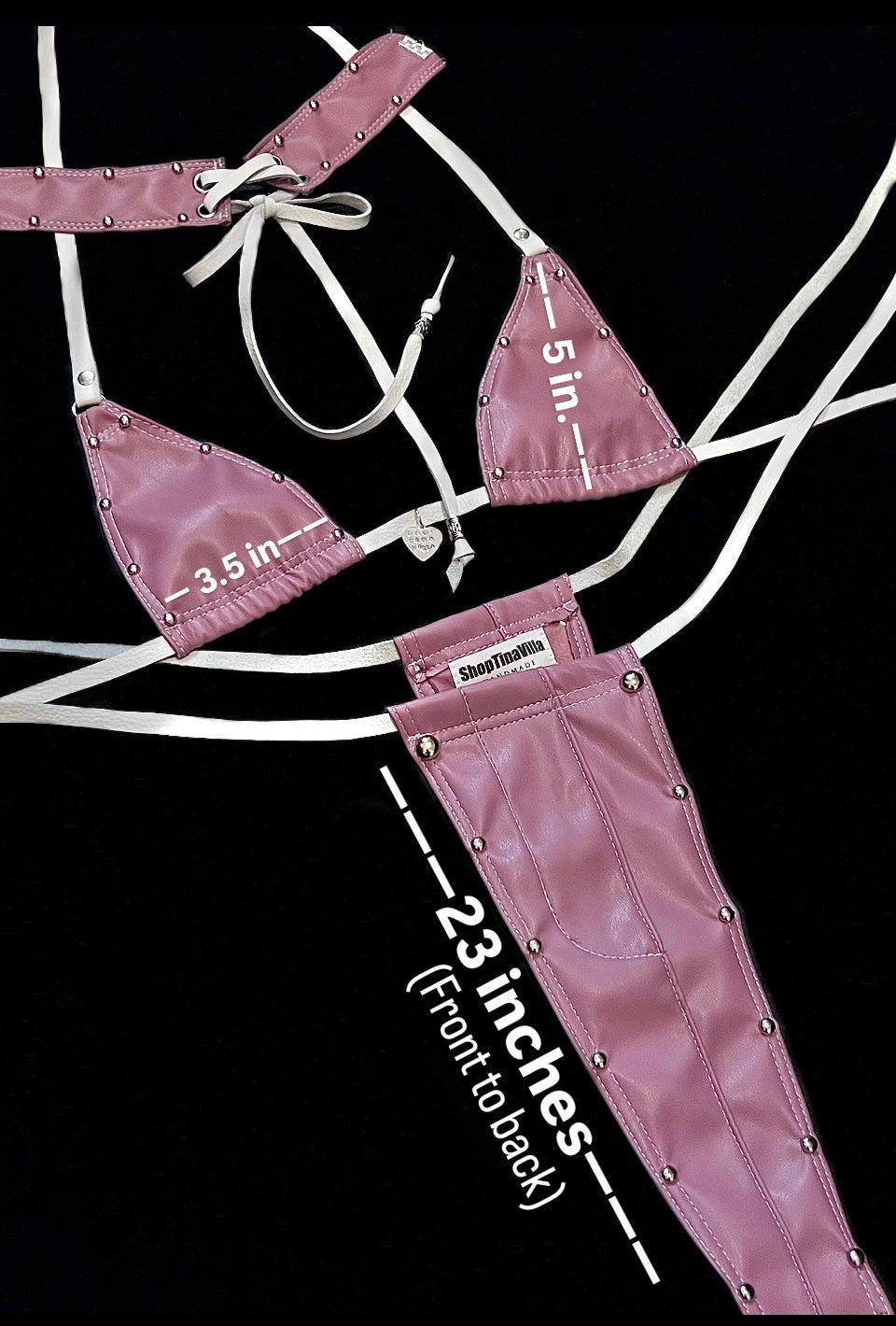 Mauve Pleather Set