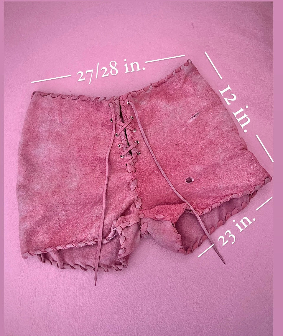 Vintage Inspired Suede Shorts