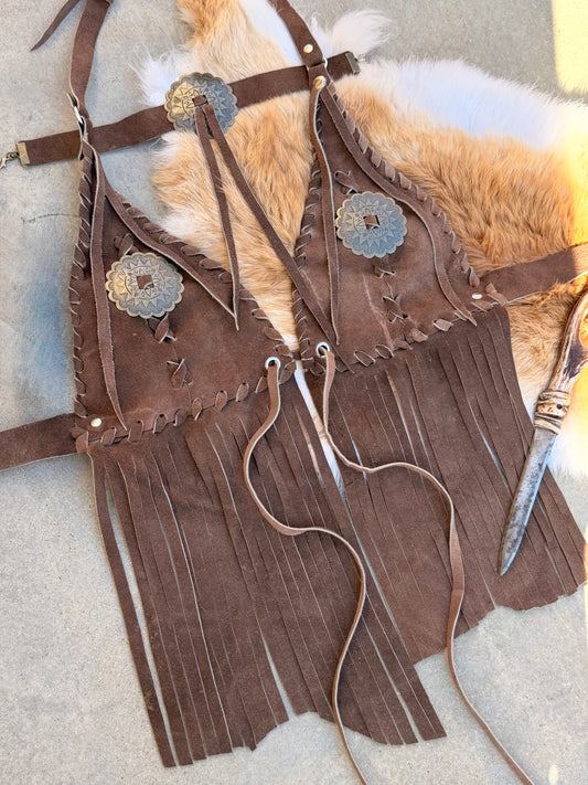Tobacco Brown Halter & Choker