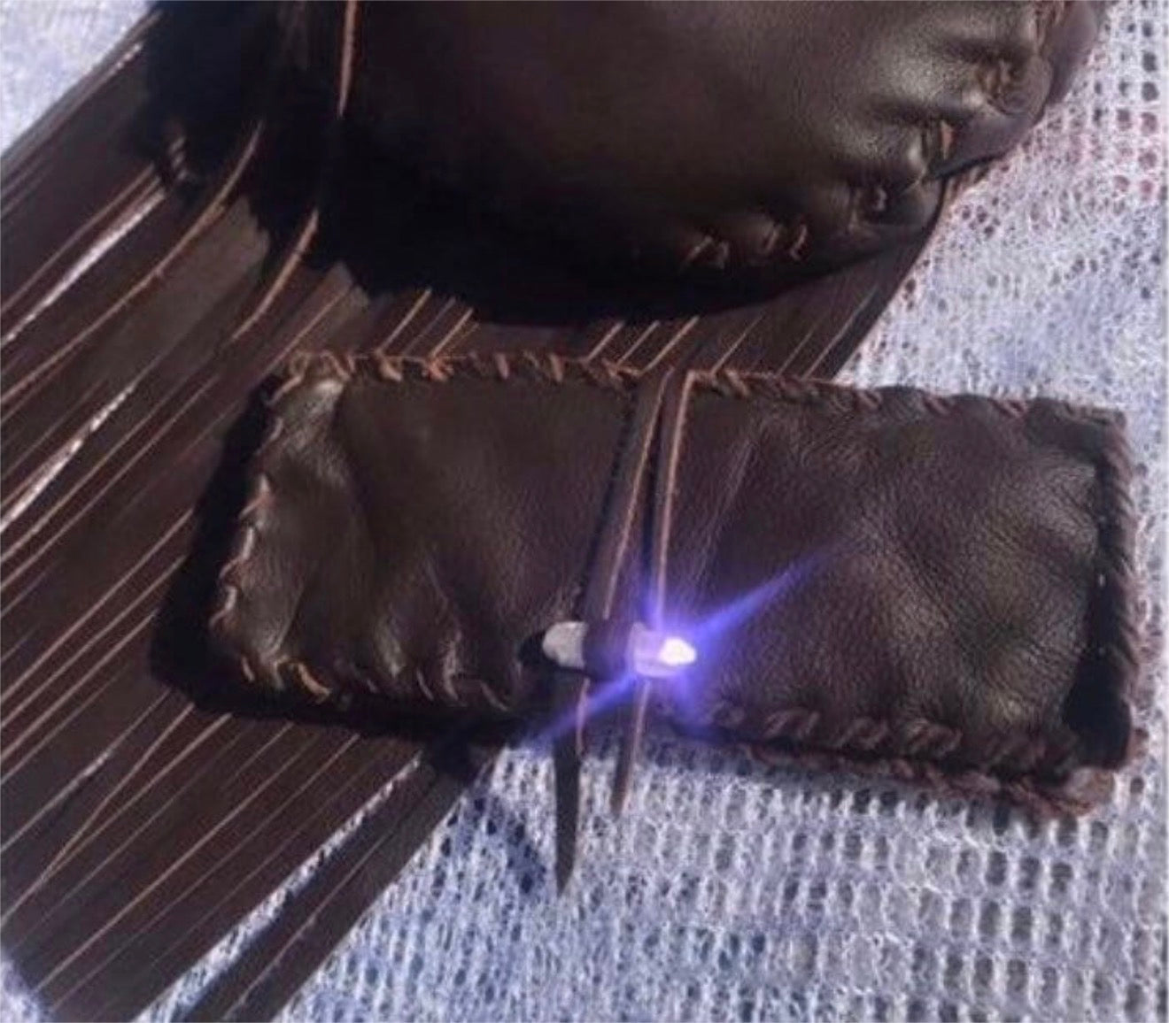 Crystal Leather Crossbody