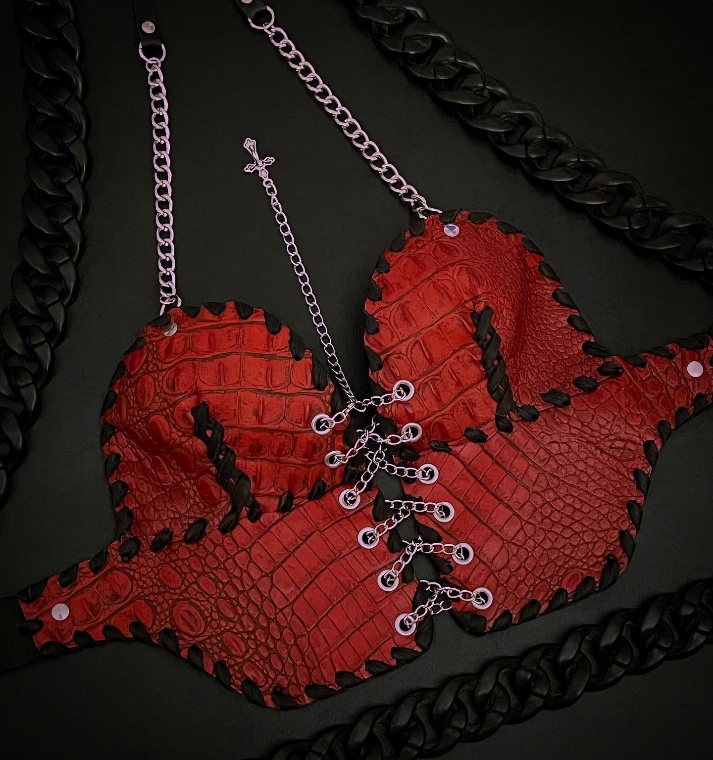 Blood lust D/DD-cup Corset halter