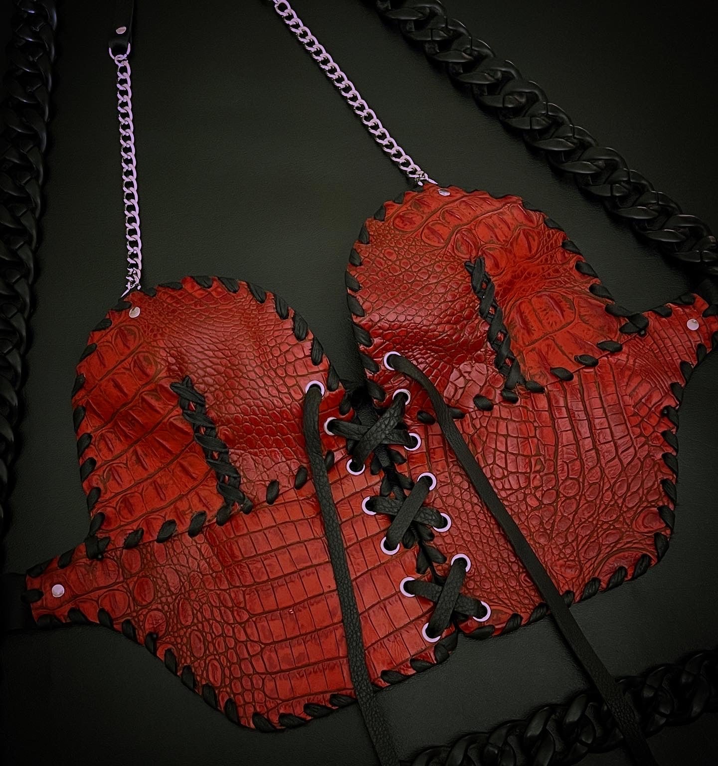 Blood lust D/DD-cup Corset halter