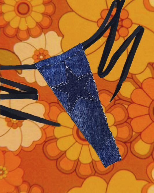 Star Baby Denim Thong