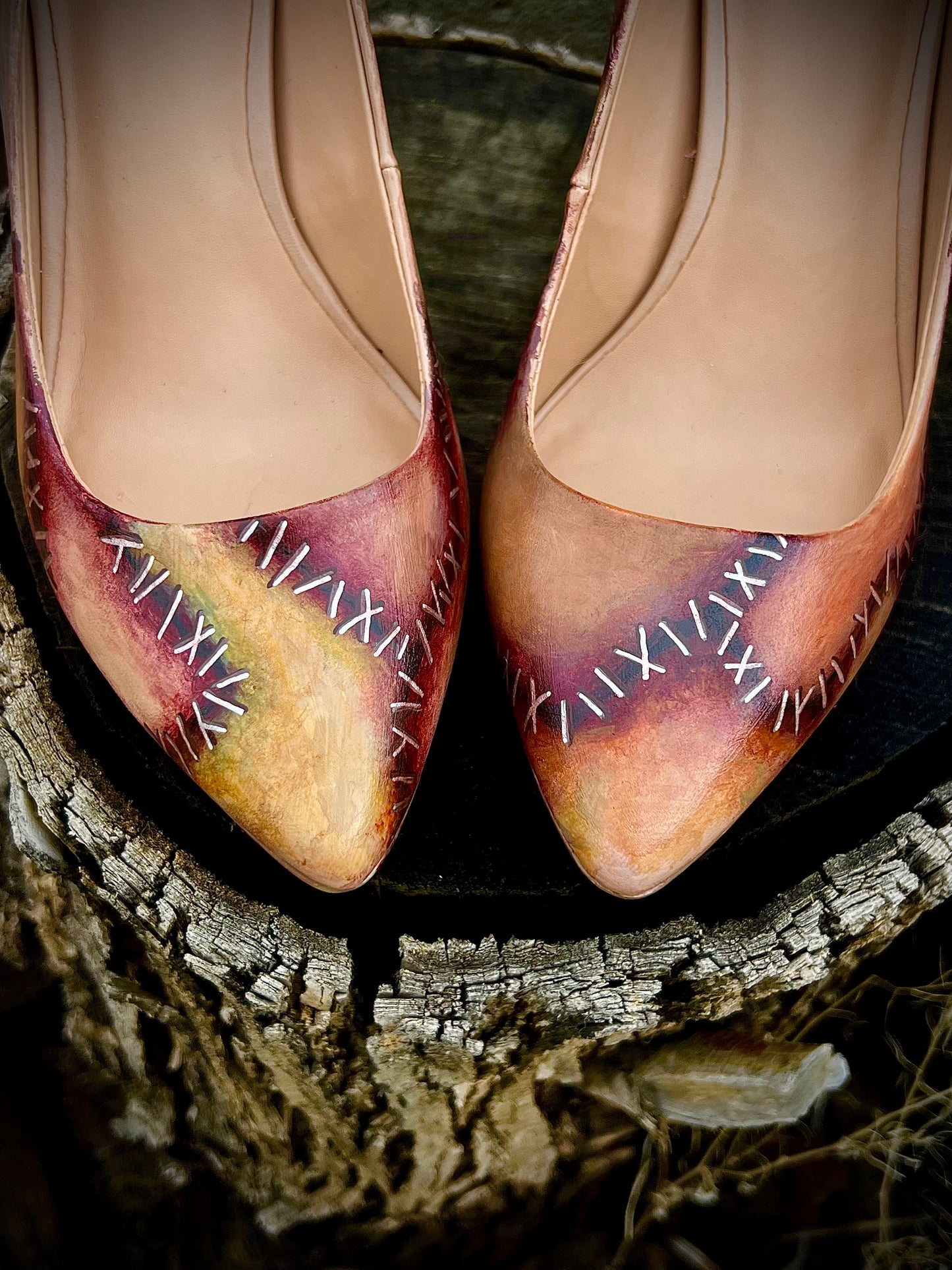Leather Face Heels 7.5