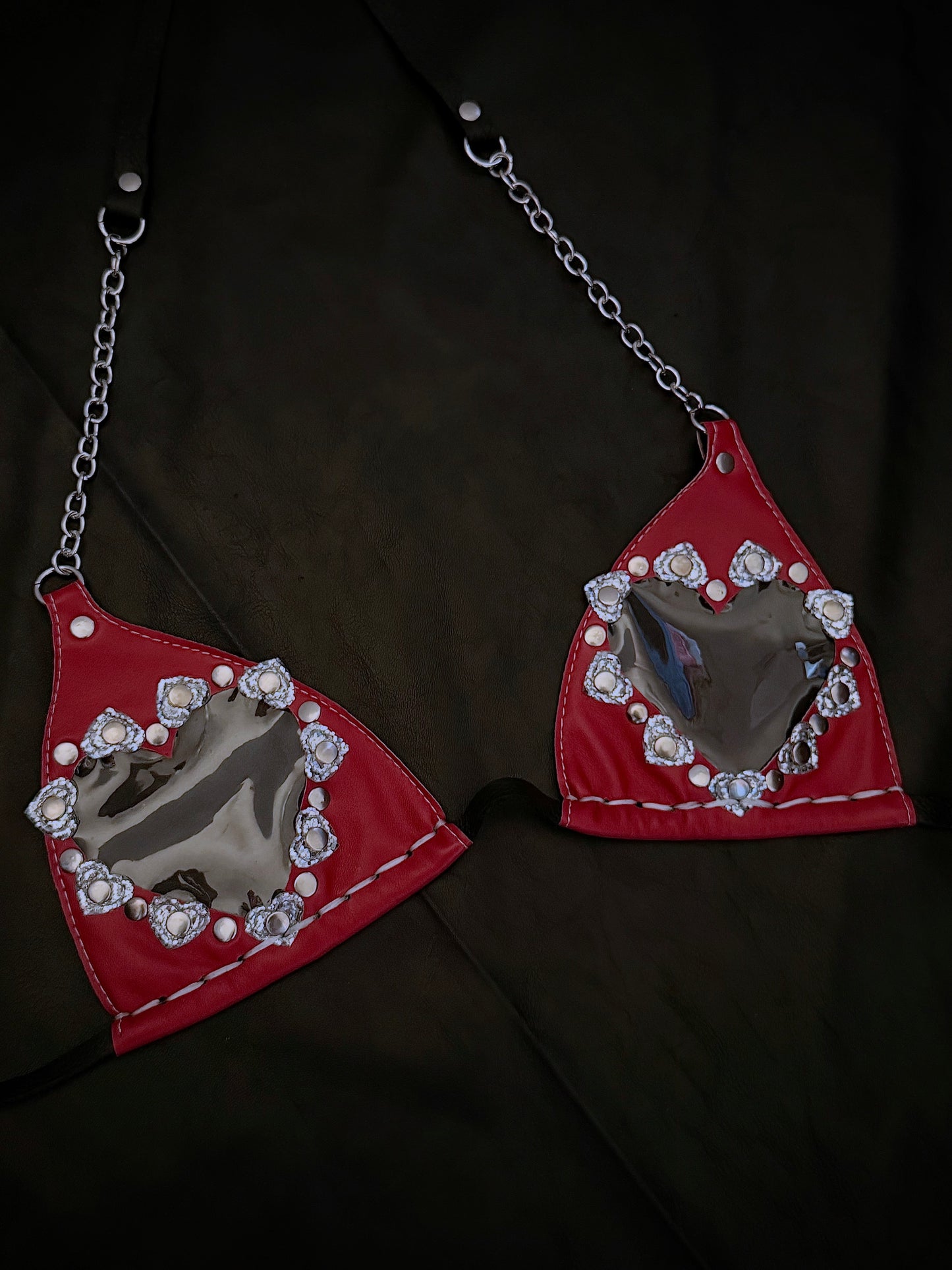 Be Mine CLEAR PVC heart Micro