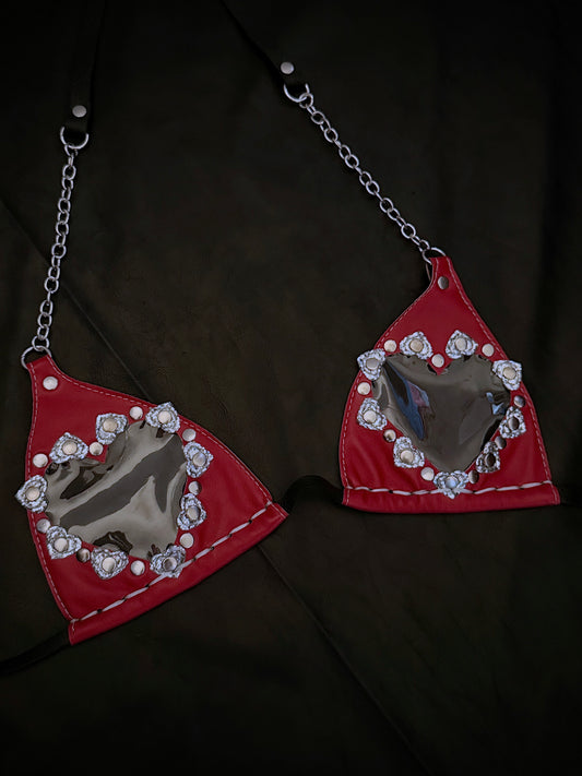 Be Mine CLEAR PVC heart Micro