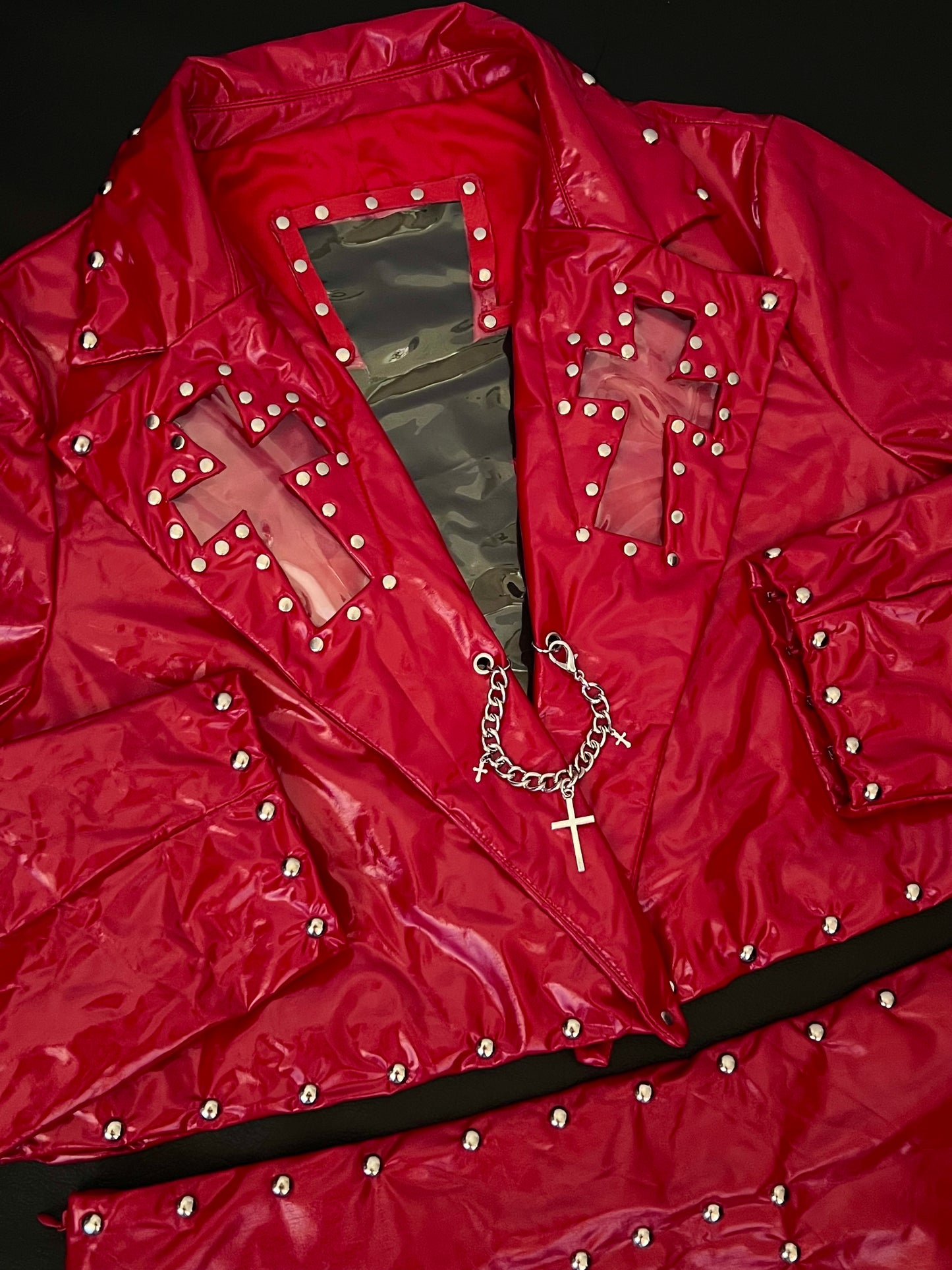 Holy Hell Cropped Jacket Plus Size