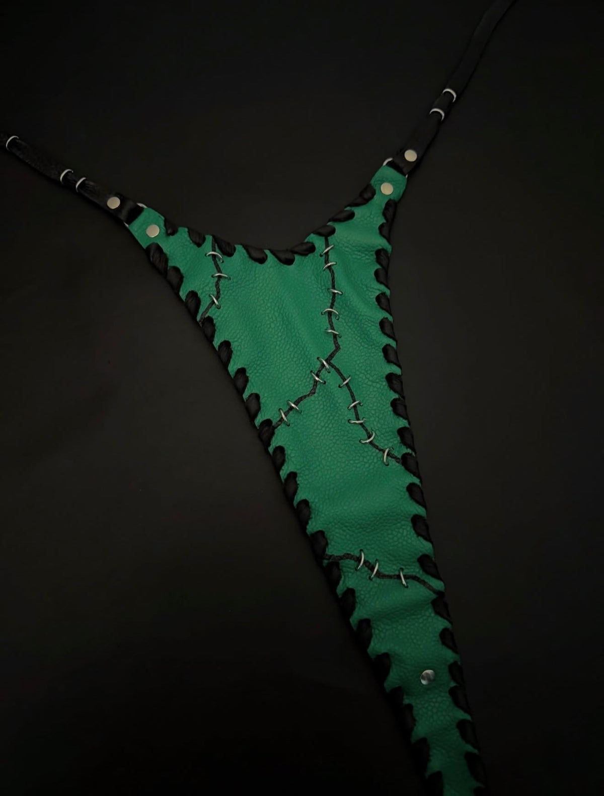 Frankenstein Micro Leather Thong