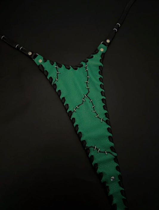 Frankenstein Micro Leather Thong