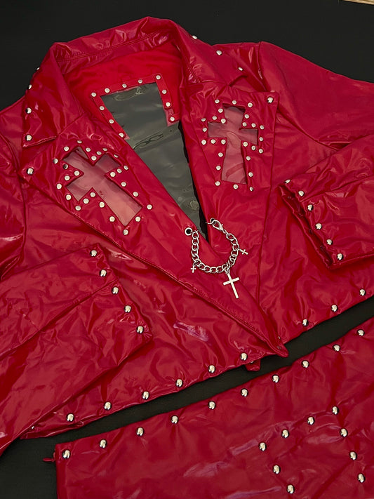 Holy Hell Cropped Jacket Plus Size