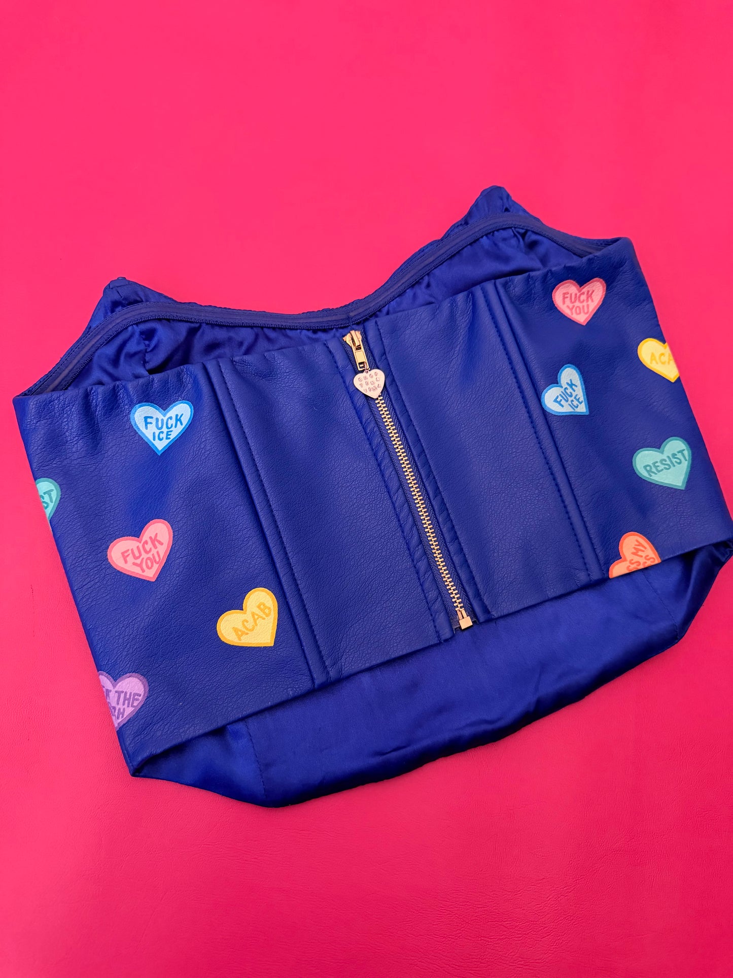 Hand Painted Corset Top XS