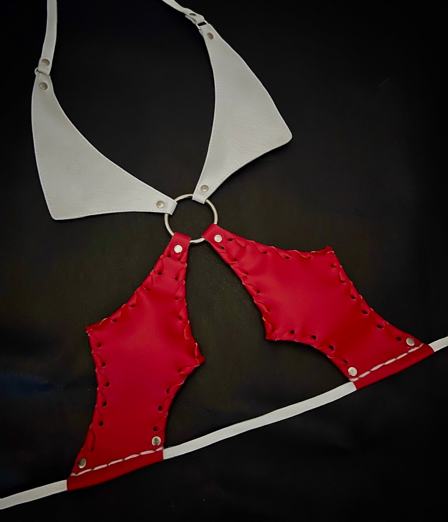 Vampirella Collared Cross top