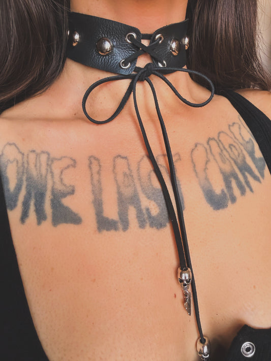 Studded Choker Black