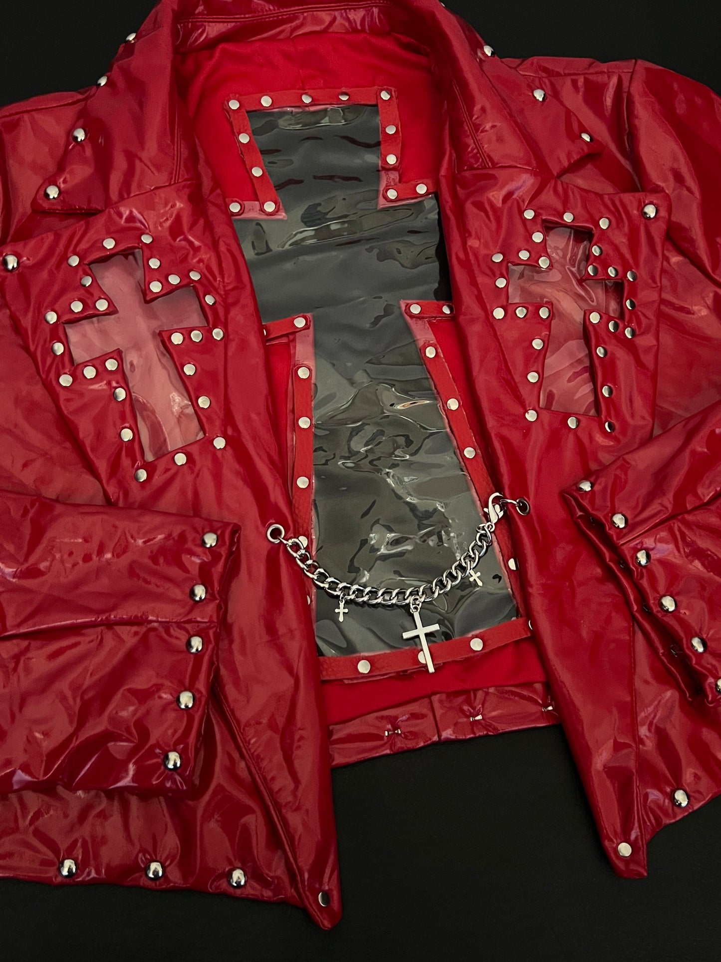 Holy Hell Cropped Jacket Plus Size