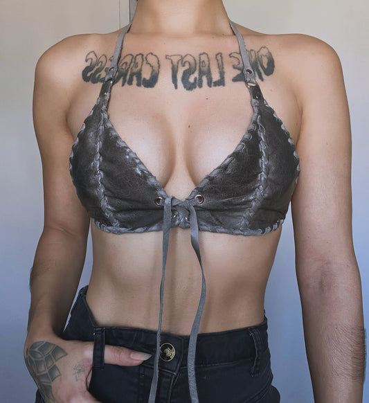 C-up Marbled Grey bralette