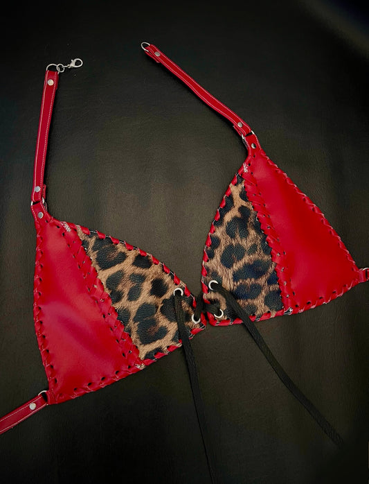 Cat Walk Bralette Red