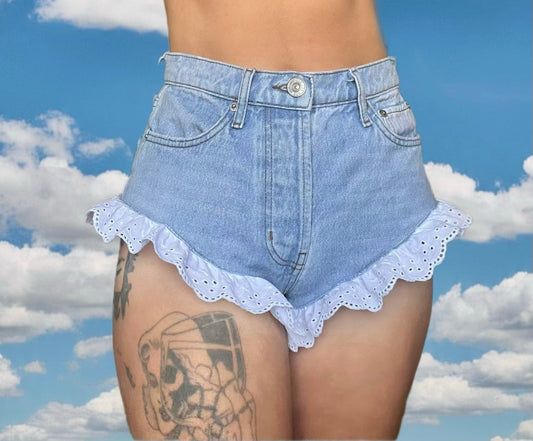 High waist Size 27 Booty Shorts