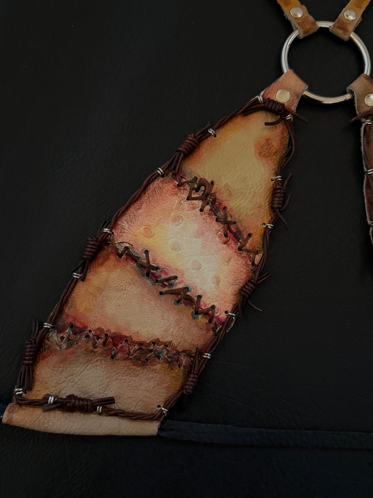 Leather Face CrossTop A-C/D cup